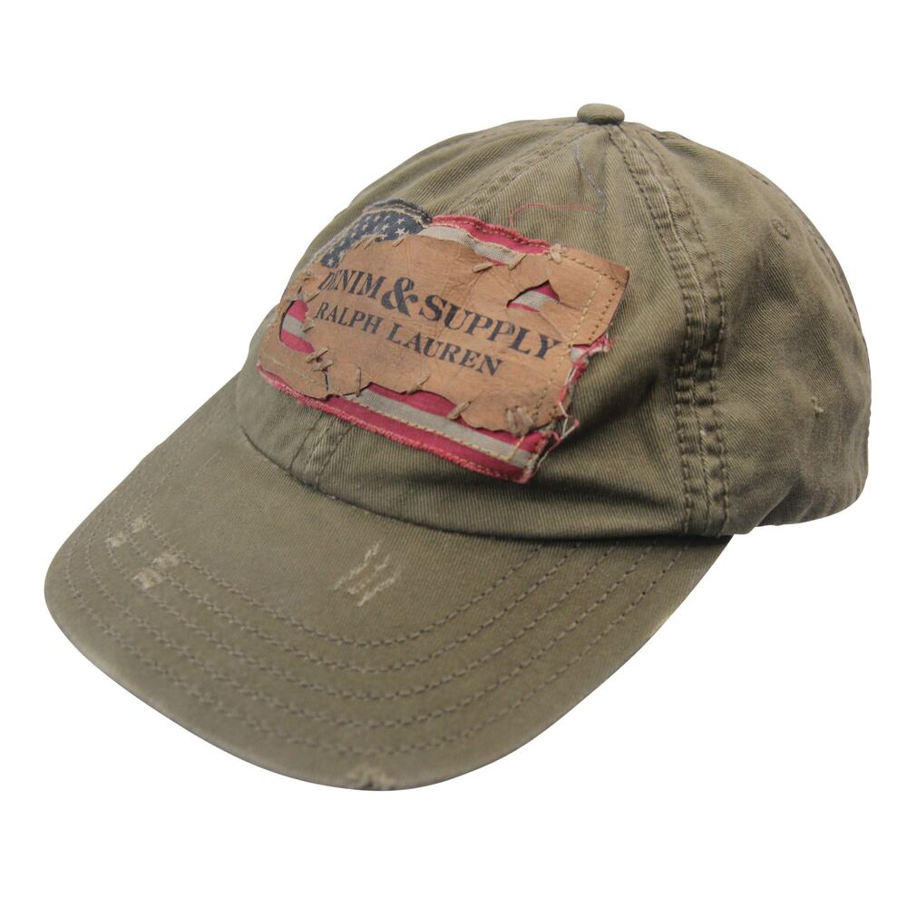 Denim & Supply Ralph Lauren Factory Distressed Spellout Hat